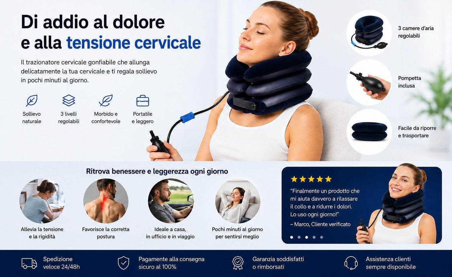 Supporto Gonfiabile per il Collo